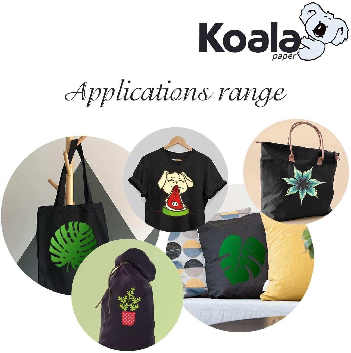 Koala Dark T Shirt Transfer Paper for Cotton Fabric 10 sheets/ 20 shee –  koalagp