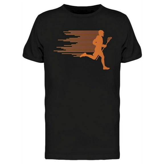 Lacrosse Player Going Fast T-Shirt Men -Image by Shutterstock, Male x-Large