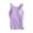 Purple, variant on Uaswgudfs Women's Summer Sleeveless Cotton Pajama Top Sleep Tee - Comfortable & Breathable Sleepwear with Padded