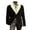 Black, variant on Mens Sherpa Lined Blazer Casual Fleece Long Sleeve Jacket Thick Warm Winter Coat Work Business Tops Green XXL Fashion