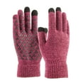 thumbnail image 5 of LAVA Winter Knit Gloves for Men Women Touchscreen Cold Weather Thermal Warm Texting Glove for Running Driving Hiking Rose Red, 5 of 10