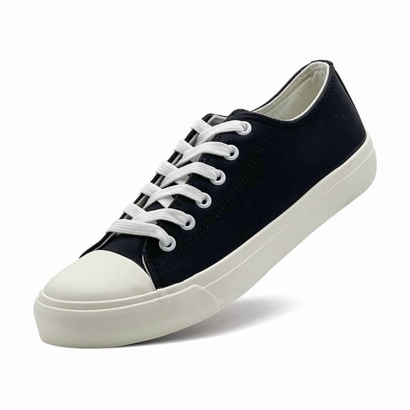 Women's Men's Fashion Sneakers PU Leather Casual Shoes Black Tennis Low Top Shoes Lace Up Comfortable Walking Shoes for Women & Men