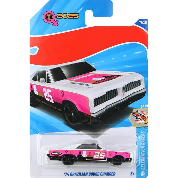 HW 2025 74 Brazilian Dodge Charger HW Celebration Racers