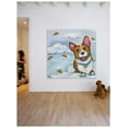 thumbnail image 4 of Marmont Hill "Corgi in Space" by Tori Campisi Painting Print on Canvas, 4 of 7