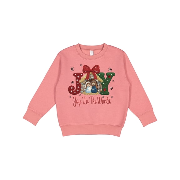 Inktastic Joy to the World Nativity Scene Christmas Toddler Sweatshirt
