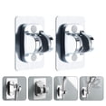 thumbnail image 1 of GAXIRE 2Ud Soporte Para Ducha En ABS Con Ajustable Y Fuerte Adhesivo Color Plata, 1 of 8