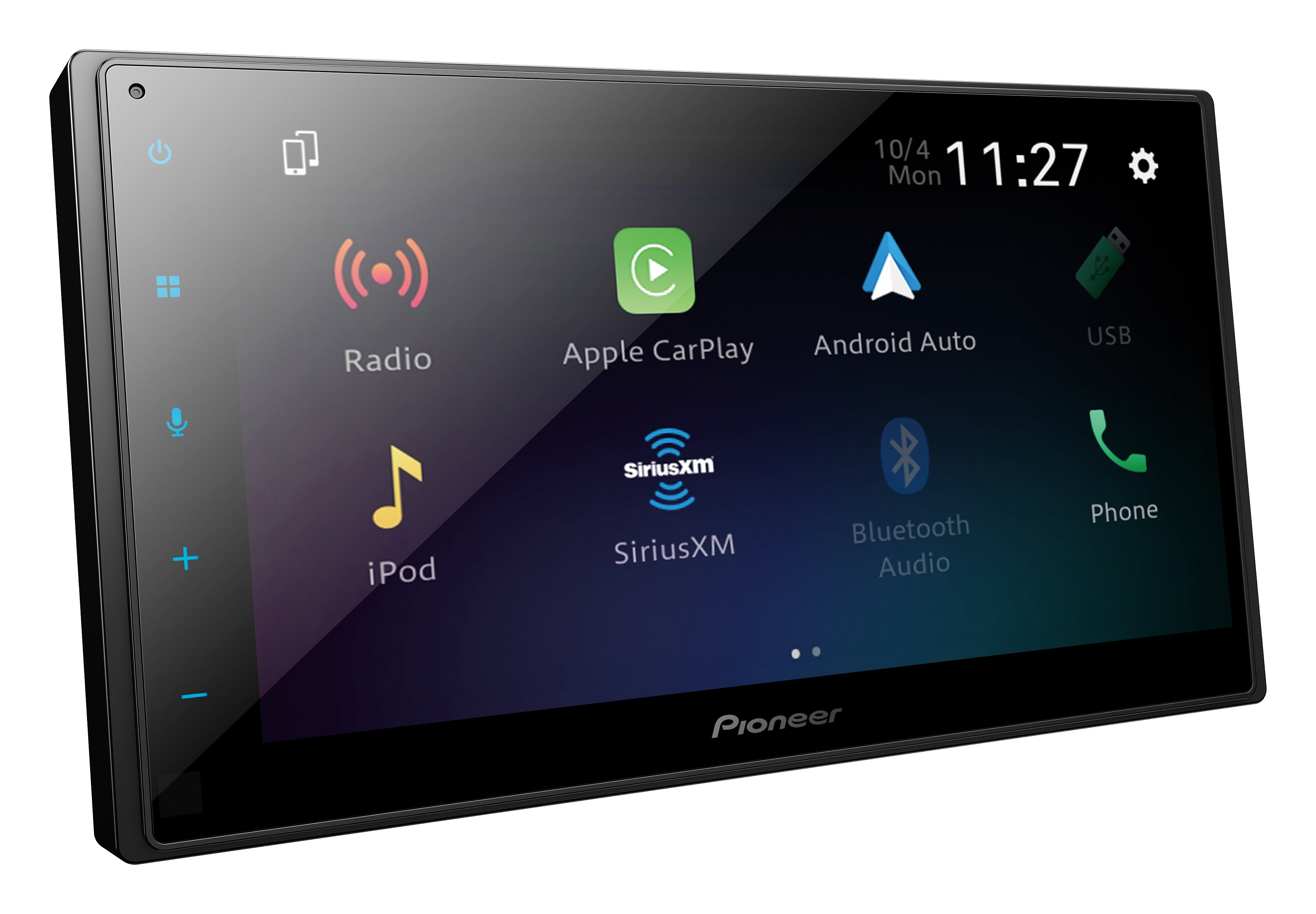 Pioneer DMH-260BT Car Stereo Receiver, Double DIN, 6.8" Touchscreen, Wireless Apple CarPlay & Android Auto, Bluetooth, Backup Camera Input