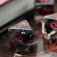 thumbnail image 3 of Cusdie-dados poliédricos para juegos de mesa, dados de resina de 7 piezas, varios D4, D6, D8, D10, D %, D12, D20, 3 of 4