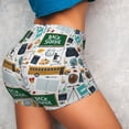 thumbnail image 5 of Yiaed Back To School A Print Women's Athletic Shorts Running Shorts Sporty Short High Waisted Elastic Workout Shorts for Yoga Gym Running & Sports -X-Large, 5 of 8