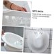 thumbnail image 5 of Seat Bath for Toilet Seat - White Hygienic Wash Basin for Postoperative Care, Comfortable Use for Men, 5 of 5