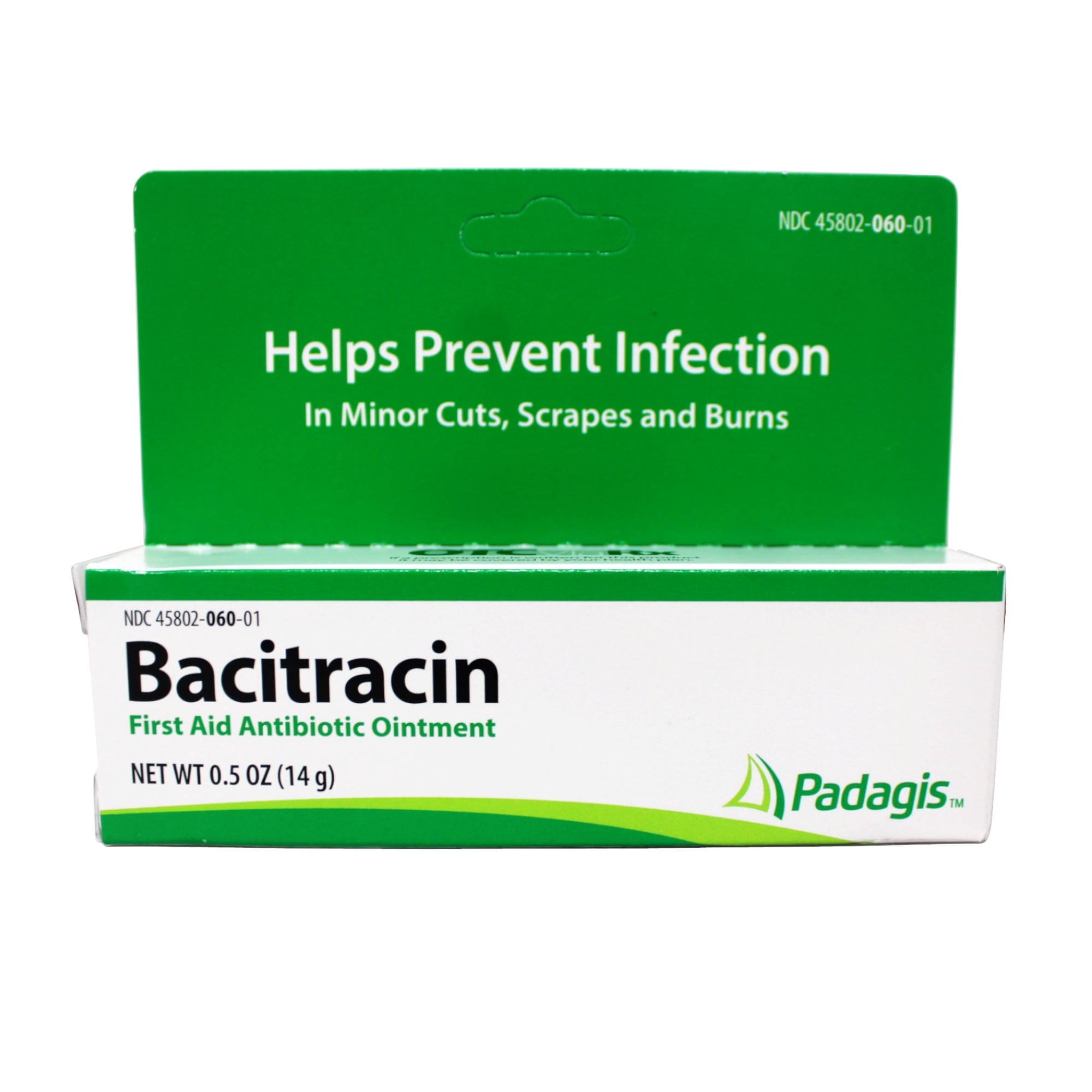 Bacitracin Ointment First Aid Antibiotic, Prevent Infection Minor Cut, 0.5oz (14g)