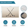 thumbnail image 6 of Beige Ombre Placemats Set of 6, Black Hockey Sticks Minimalist Style Placemats for Dining Table, Place Mats for Kitchen Tabletop, Waterproof Wipeable Dining Table Mats Set, 6 of 9