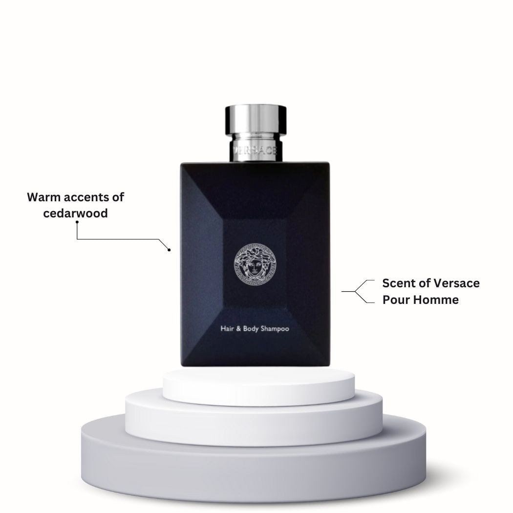 Versace Pour Homme Hair & Body Shampoo 8.4 oz