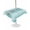 Teal Blue, variant on Outdoor Tablecloth with Umbrella Hole for Patio/Picnic/Party/Camping, Coastal Blue Striped Waterproof Table Cloth Square Cover Washable, Ocean Sea Summer Starfish Coral Shells (54"x 54")