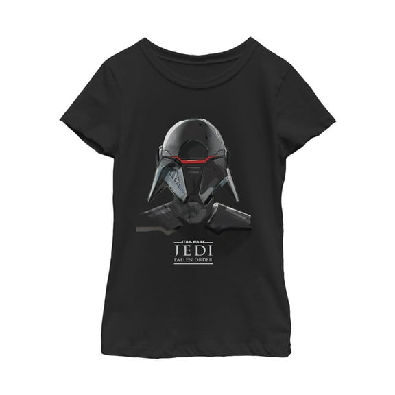 Girl's Star Wars Jedi: Fallen Order Second Sister Mask Graphic Tee Black X Large