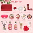 thumbnail image 2 of Cesta de regalo de spa Lily Roy Pampering, 25 unidades con collar para mujer, 2 of 8