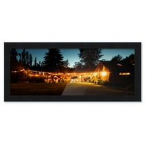 8x22 Frame Black Picture Frame - Complete Modern Photo Frame Includes UV Acrylic Shatter Guard Front, Acid Free