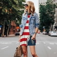 thumbnail image 4 of Disketp American Astronaut Runs Forward para Vestido sin Mangas para Mujeres, Vestidos de Verano para Mujeres, Casual y Holgado para la Playa, 4 of 7