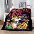 thumbnail image 1 of ¡Anime clásico YU GI OH! Manta estampada para pícnic, cálida, bonita manta para cama, suave y cómoda, manta de viaje para el hogar, 1 of 4
