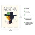 thumbnail image 2 of Arizona - Cowgirl - Vintage Travel Poster by Austin Briggs c.1955 - Master Art Print (Unframed) 9in x 12in, 2 of 4