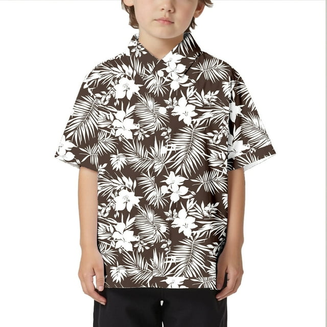 Enfants Plage Loisirs Ample Confortable Tendance Commerce Extérieur Confortable Garçons Col Bouton Chemise Ouverte Chemise à Manches Courtes T-Shirt Paquet Débardeurs Garçons Chemise de Basketball Garçon Haut Garçons Garçons Chemises
