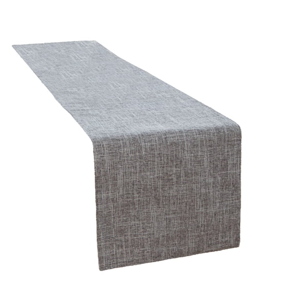 HuiXinOu Linen Table Runner, 1x7ft Solid Color Simple Table Scarf Decor for Wedding Baby Shower Birthday Party Decoration, Fits Table Length 4-5ft, Natural Home and Event Decor
