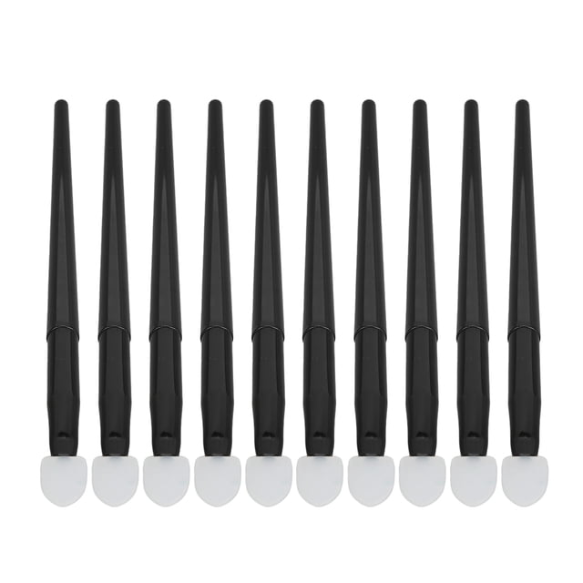 Aplicador De Maquillaje De Ojos De Silicona, Kit De Cepillo De Sombra De Ojos De Silicona 10 Piezas Profesional Para Delineador De Ojos