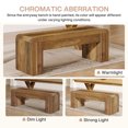 thumbnail image 6 of Tribesigns 47.24" Dining Bench Set of 2, Engineered Wood Kitchen Bench with Heavy-Duty Legs, Rustic Seating for Dining Room, Kitchen or Café, Easy Assembly, 6 of 7