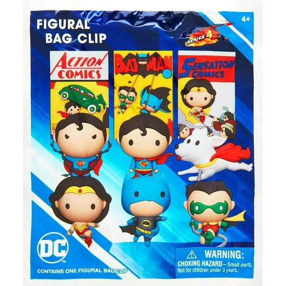 DC 3D Figural Keyring Series 4 Mystery Pack (1 RANDOM Figure)
