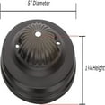 thumbnail image 3 of Aspen Creative 21521-12 Traditional Light Fixture Canopy Kit, 5" Diameter with Collar Loop, 7/16" Center Hole, Oil Rubbed Bronze, 2 Pack, 3 of 4