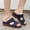 Blue, variant on WIZUTIZ Shower Sandals Women Retro Comfortable Lightweight Womens Slides Summer BOHO Jeweled Shiny Slides Wedge Sandals Platform Heels Slippers Knitted BOHO Beach Shower Shoes Indoor Slide Sandals
