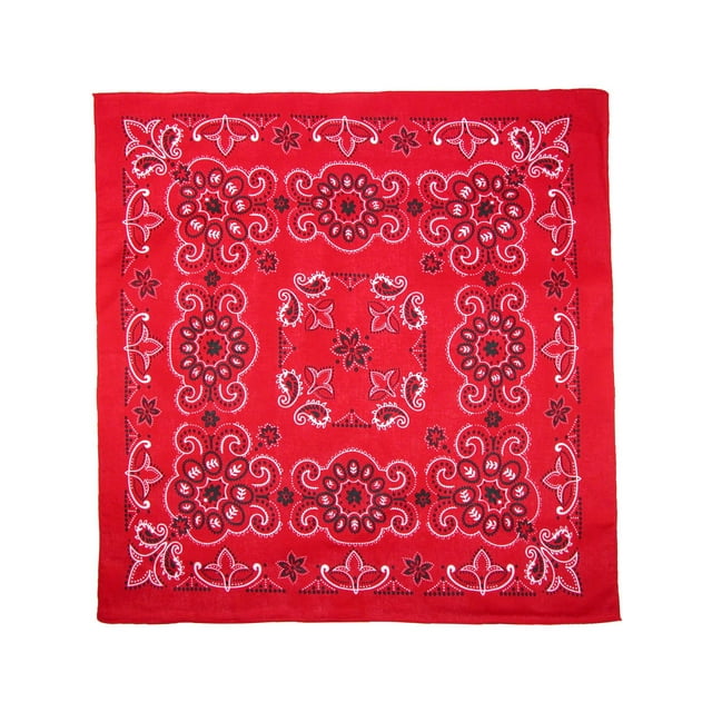 CTM® 27 Inch Extra Large Cotton Paisley Bandana (Pack of 6)