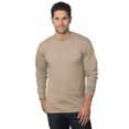 thumbnail image 1 of Bayside Adult 6.1 oz., 100% Cotton Long Sleeve T-Shirt - SAND - L, 1 of 1