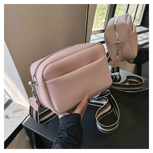 Dvkptbk Storage One Shoulder Crossbody Bag Leather Large Capacity Multi Compartment Women Bag Home Essentials