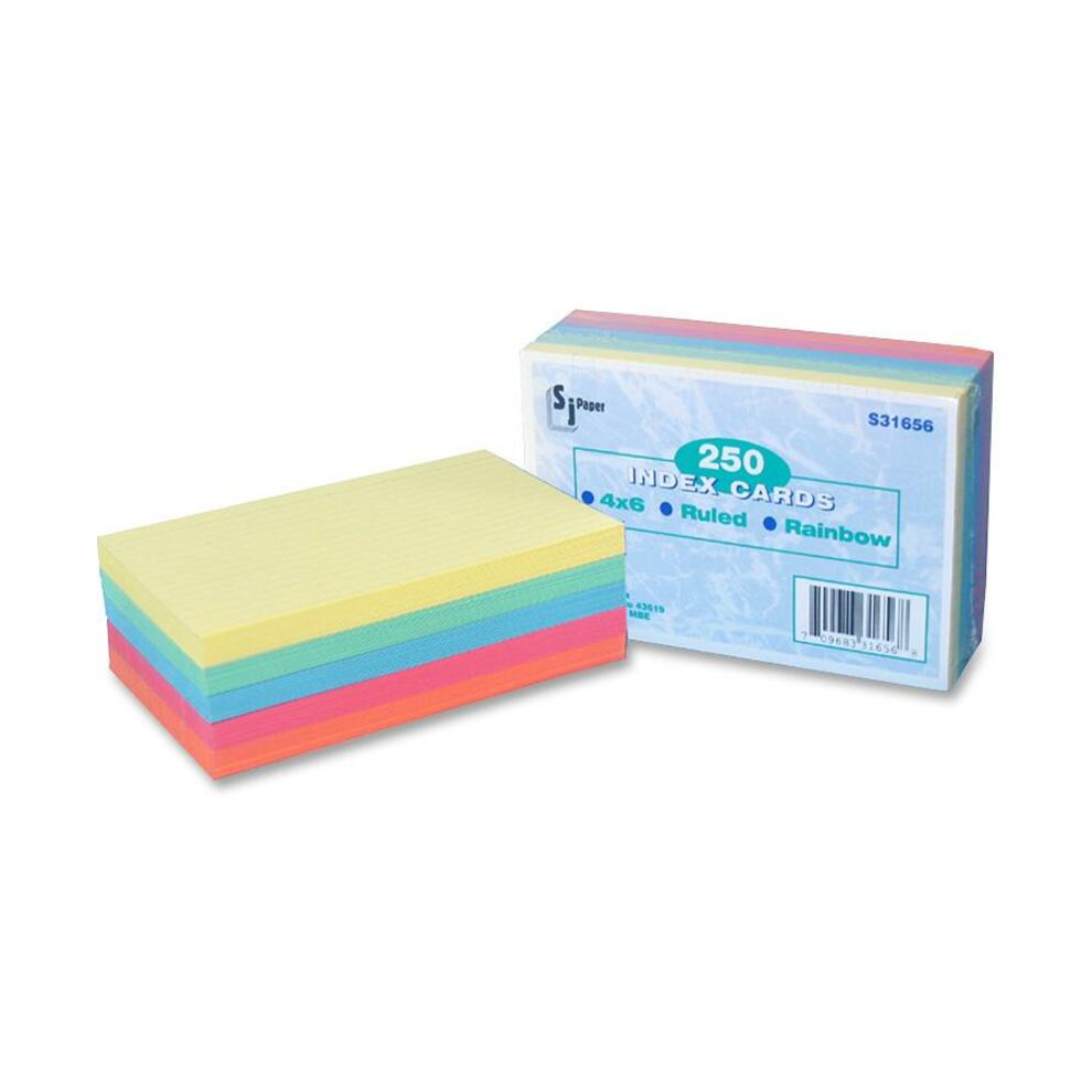 SJ Paper Ruled Index Cards