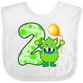 thumbnail image 3 of Inktastic 2nd Birthday Monster Boys or Girls Baby Bib, 3 of 4