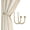 Brass Brushed, variant on Curtain Holdbacks, Hooks, 2 PCS,Solid Steel Hooks, Decorative French Ball End, Curtain Drapery Holdbacks, Wall Mounted, Curtain Tiebacks, Antique Brass Brushed