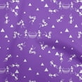thumbnail image 1 of oneOone Polyester Spandex Purple Fabric Asian Floral Block Craft Projects Decor Fabric Printed By The Yard 56 Inch Wide, 1 of 4