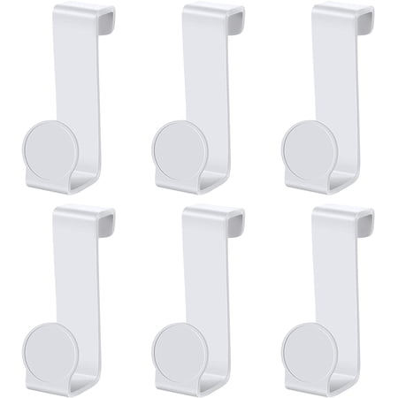 6 Pieces Potty Ring Hook Hang Door Hanger Hook White Utility Potty Seat ...