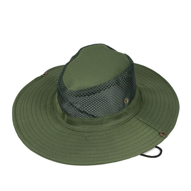Chapeau de Soleil à Large Bord Protection de Seau de Maille d'Été pour la Pêche de Camping Safari Randonnée Activité de Plein Air; Chapeau de Soleil à Large Bord Protection de Seau de Maille d'Été pour la Pêche de Camping