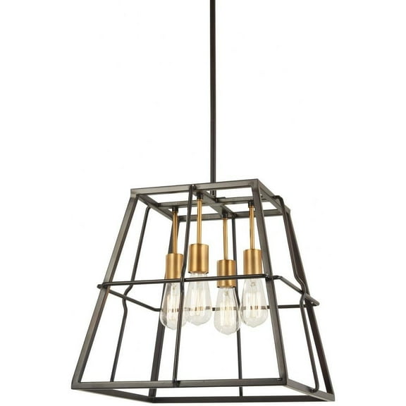 4 Light Pendant in Transitional Style 17.5 inches Tall By 18 inches Wide Bailey Street Home 57-Bel-2769279