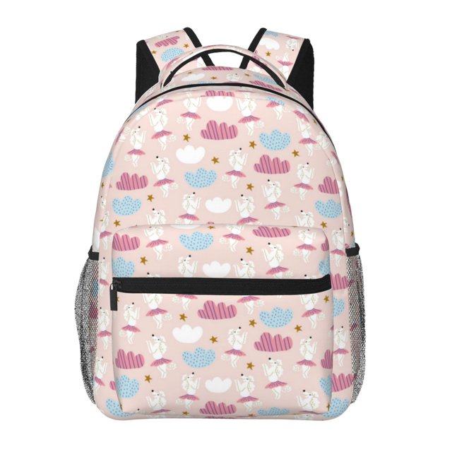 Fotbe Poodle In Ballet Skirts Dancing Mochila Casual con Estampado para Escuela, Viajes y Actividades al Aire Libre - Duradera, Ligera y Cómoda