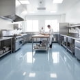 thumbnail image 2 of Self-Leveling Epoxy Colored Sand Floor Paint - Heavy Duty Quartz Floor Coating (Sky Blue,20KG/700OZ) - Slip-Resistant, Waterproof & Wear-Resistant for Indoor/Outdoor Garage, Basement, Shop, Concrete, 2 of 8