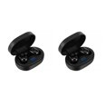 thumbnail image 1 of Bearachild Auriculares de control táctil compatibles con Bluetooth Auriculares inalámbricos Reproductor de música IPX5 Auriculares impermeables Negro 2Conjunto, 1 of 6