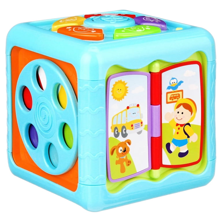 Montessori Activity Cube For Toddlers 1-3 Years – 8-in-1 Sensory Learning Toy With Fine Motor Activities
