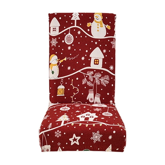 SDNall Housses de Chaise de Noël, Housse de Chaise Haute, Housses de Chaise Rouges, Housse de Chaise Extensible de Noël Housse de Protection Adaptée à la Décoration de Restaurant de Noël Housse de Chaise Rouge Housse de Chaise Antipoussière