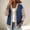 Blue, variant on Daiosportswear Cardigan Sweaters for Women Long Sleeve V Neck Button Up Knit Loose Color Block Outwear Coats White