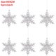 thumbnail image 1 of Adornos de gota de carámbano de copo de nieve, decoración transparente de cristal para árbol de Navidad, colgante para decoración del hogar, 2022, 1 of 4