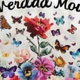 thumbnail image 6 of WYYP Flowers Butterflies Round Tablecloth - Outdoor Picnic Camping and Indoor Kitchen Dining Party - 100% Polyester Waterproof Resistant Fabric White, 6 of 8