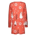 thumbnail image 5 of Camiseta de manga larga para mujer a la moda, cárdigan de Navidad con frente abierto de otoño, prendas de vestir exteriores holgadas, blusa estampada, abrigo, Tops Fridja BV0+4785, 5 of 5